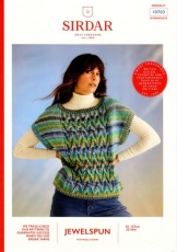 Knitting Pattern - Sirdar 10703 - Jewelspun with Wool Chunky - Ladies Top